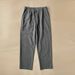 High-end Bambus-joint Linen Pants, Men's Summer Thin New Chinese-style Long Pants, Men's Casual Pants, White Loose Straight Pants_viptrois.com