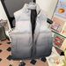 Men's Gradient Puffer Vest – Stand Collar Sleeveless Jacket For Streetwear & Sports (Black/Pink/Grey, S-3XL)_viptrois.com