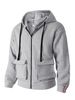 A Large Pocket, Fleece, Thickened Zipper Cardigan, Sporty And Casual Off-the-shoulder Men's Sweatshirt For Spring And Autumn 2025_viptrois.com