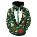 Pure European And American Christmas Men's Pullover Sweatshirt Loose 3D Digital Hoodie Casual Manufacturer Direct Delivery_viptrois.com
