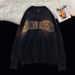 Loom Hip Hop Sweater For Men High Street National Oversize European And American Zipper Cardigan Knitted Jacket Ins Trend_viptrois.com