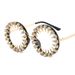 European And American Retro Round Frame Rhinestone Glasses For Men Metal Rivets Exaggerated Personality Prince Mirror Trendy Flat Mirror For Women_viptrois.com