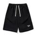 Men's Clothing Split Three Dimensional Pleated Casual Shorts Retro Texture Loose Letter Embroidered Sports Shorts_viptrois.com
