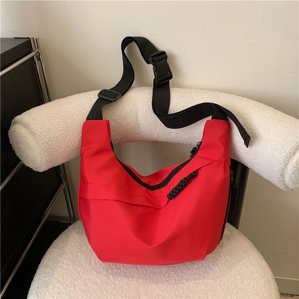 Luggage Bags Literary Nylon Dumpling Bag Large Capacity Fashion Commuter Crossbody Bag Trend Solid Color Shoulder Bag_viptrois.com