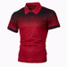 Men's Clothing New Spring And Autumn Gradient Color 3D Printing Polo T Shirt Lapel Slim Fit Polo Cedar_viptrois.com