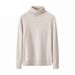 Men's High Neck Knit Sweater Slim Fit Pullover, Soft Wool Blend, Long Sleeve Thermal Top For Winter, Casual & Layering Essential_viptrois.com