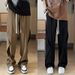 Men's Clothing Straight Vertical Thin Trousers Men's Summer Thin Style Handsome Drape Wide Leg Pants Trendy Brand Loose Casual Pants_viptrois.com