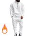 Men's Fleece-Lined Quarter-Zip Sweatshirt Set - Slim Fit Thermal Jogger Outfit For Fall & Winter_viptrois.com