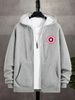 Autumn And Winter Men's Top Sweatshirt Loose And Comfortable Warm And Hooded Sweatshirt Men's ClothingMen'S Heavyweight Hoodie - Full-Zip Front Closur_viptrois.com