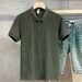Men's Clothing 2024 New Pit Stripe Mercerized Knitted Polo Shirt Short Sleeved Summer Tops Lapel Men's T Shirt_viptrois.com