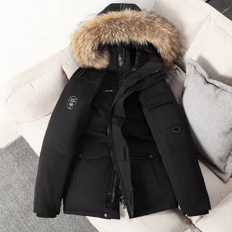 Winter New Men's Down Jacket, Mid-length Thickened Workwear Outdoor Men's Down Jacket_viptrois.com