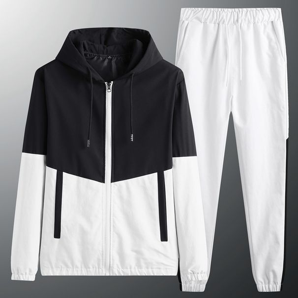 Men's Clothing Sports suits for men, new spring and autumn sweatshirts, running casual sportswear suits, men and women couples' jackets and clothes_viptrois.com