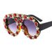 Fashion Double Beam One Piece Large Frame Contrast Color Oval Luxury Emerald Ins Net Red European And American Catwalk Personality Sun_viptrois.com