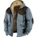 Men's Hooded Fleece-Lined Zip-Up Jacket – 3D Digital Print Streetwear, Winter Warm Pullover, Polyester Shell & Lining, Oversized Fit_viptrois.com