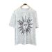 Pure cotton American youth print round neck pullover, fashionable casual high street ruffian handsome men and women's_viptrois.com