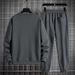 Men's Clothing Spring And Autumn Round Neck Sweatshirt Loose And Comfortable Sweatpants Large Size Casual Sports Suit_viptrois.com