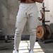 Man's clothing Men's spring and autumn men's casual pants fashion brand straight track pants men's multi-pocket zipper foot pants_viptrois.com