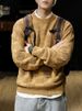 American Style Casual 650g Heavyweight For Men Winter Thickened Warm Knitted Sweater Loose Trendy Brand Plus Size Jacket_viptrois.com