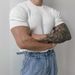 Men's Clothing Fashion High End T Shirt Men's Summer Sweater Breathable Casual Men's Short Sleeved Light Mature Men's T Shirt Top_viptrois.com