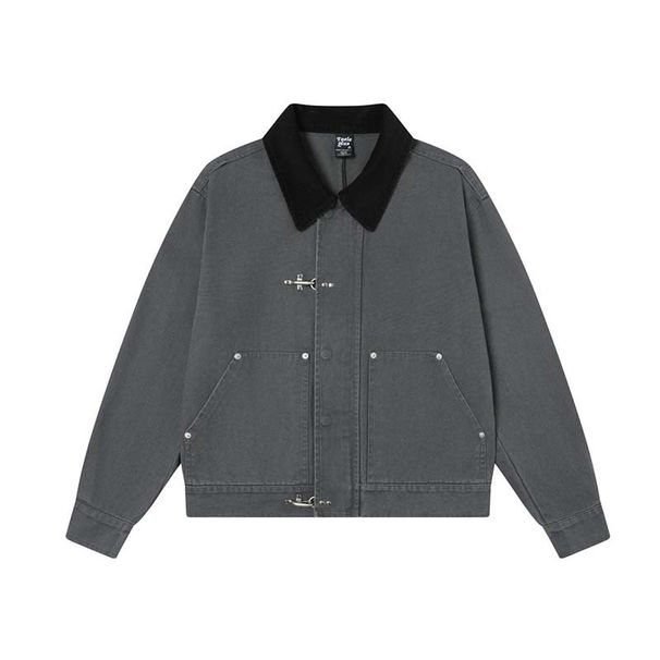TaelePlus American Heavy Beaded Sailplane Buckle Design Short Jacket Trendy Loose Versatile Coat TP228_viptrois.com