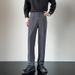 Men's Clothing High End Suit Trousers Summer Wide Leg Straight Loose Trendy Casual Trousers_viptrois.com