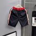 Men's Quick-Dry Athletic Shorts Breathable Striped Casual 5-Inch Gym Beach Streetwear Lightweight Anti-Chafing M-3XL_viptrois.com