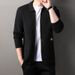 Loom Cross-Border Foreign Trade European American Knitted Cardigan Sweater Spring And Autumn New Business Casual High-End_viptrois.com