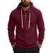 Cross-Border European And American Style Autumn Winter Heavyweight Hooded Thickened Casual Jacket Men's Loose Sweatshirt_viptrois.com