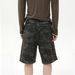 Men's Clothing Camouflage Loose Wide Leg Casual Shorts Versatile Washed Denim Shorts Trend_viptrois.com