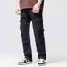 New multi-pocket men's jeans, loose straight workwear wide-leg trousers_viptrois.com