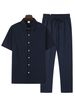 New Summer Men's Slim Fit Trendy Youth Casual Sports Suit_viptrois.com
