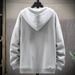 Men's Clothing Hooded Cardigan Sweatshirt Solid Color Men's Style Spring And Autumn Jacket New Style Trendy Brand Simple And Versatile Top Coat_viptrois.com