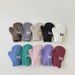 Children's gloves Autumn and winter ins for girls warm halterneck interlocking outdoor baby gloves_viptrois.com