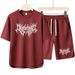 Short Sleeve Summer Casual Sportswear Set Trendy Round Neck T-Shirt Men's Shorts_viptrois.com