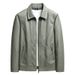 Large Size Autumn New Lapel, Korean Version, PU Washed Leather Jacket, Men's Top_viptrois.com