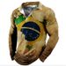 Autumn Winter New Polo Shirt Zipper Long Sleeve Turn-down Collar Men's Trendy Brand_viptrois.com