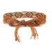 Ethnic style woven belt Women's Dress Vintage decoration dress Hanfu waist-tight tassel waist chain Accessories Wholesale_viptrois.com