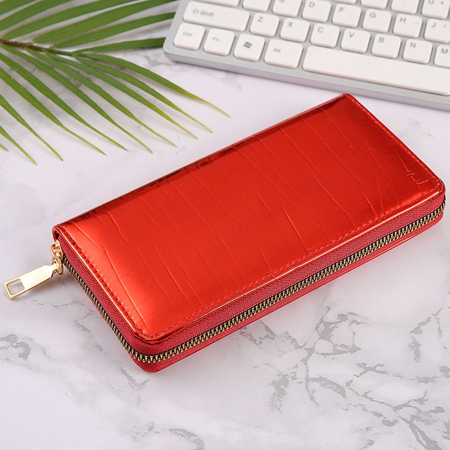 New Stone Pattern Sequins European And American Wallet Long Card Holder Wallet Clutch Bag Multi Card Slot Ladies Coin Purse_viptrois.com