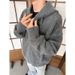 Hooded Sweater Men's Autumn And Winter Thickened Warm American Retro High-end Ruffian Handsome Knitted Sweater Jacket Sweater Top_viptrois.com