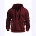 Men's Zip-Up Hooded Sweatshirt & Jogger Set – Winter Casual Tracksuit With Multi-Pockets, Slim Fit (Light Gray/Khaki/Navy/Burgundy/Black, S-XXL)_viptrois.com
