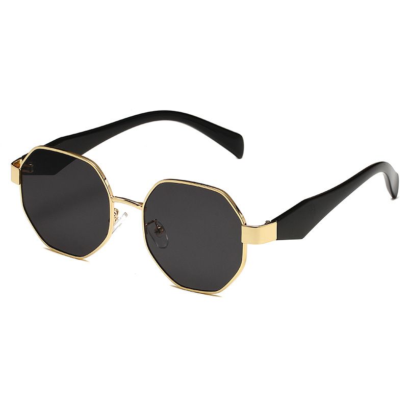 Fashion Metal Sunglasses - European & American Style Polygonal Sunshade Glasses (Celebrity All-Match Design)_viptrois.com