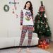 Christmas snowman letters Snowflake Christmas family clothing printed home clothes pajamas_viptrois.com