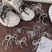 Single DIY Handmade Beaded Bow Lobster Buckle Shoe Buckle Fashionable All Match Shoe Decoration Shoelace Buckle Women_viptrois.com