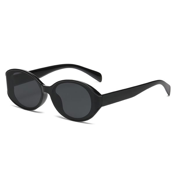 2025 New Curved For Women Korean Cat Eye Sunglasses Internet Celebrity Street Style UV Protection Glasses_viptrois.com