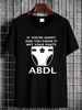 ABDL T Shirt Summer Homme Slightly Soft Streetwear Top For Everyday Wear Comfortable Stretched Fashion Stylish Unisex Graphic Versatile Breathable_viptrois.com