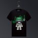 Men's Clothing Short Sleeved Men's Trendy Brand Trendy Printed Bear Music Boy Mercerized Cotton T Shirt Men's Spirited Guy Slim Fit Half Sleeved Men_viptrois.com