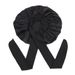 Extra Large Bowknot Ribbon Sleep Cap Single Layer Satin Round Long Tail Hair Protection Hat Cross Style_viptrois.com