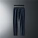 Men's Plus Size Fleece-Lined Jogger Pants – Winter Warm Sweatpants With Elastic Waist & Tapered Cuff (Black, Navy) – Sizes L To 8XL_viptrois.com