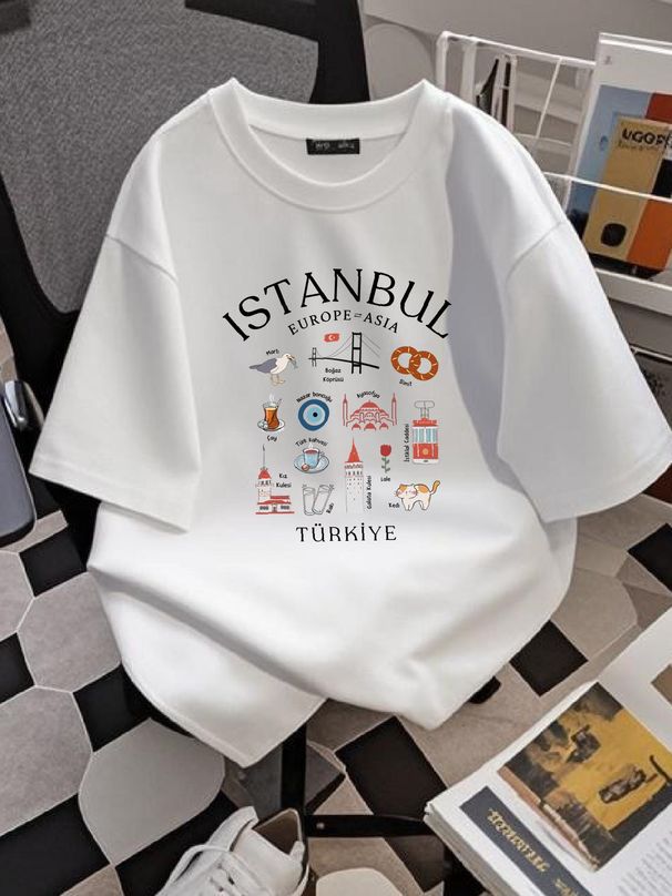 Istanbul T Shirt Turkish Landmarks Turkiye Clothes Turkey Soft And Comfortable Stretched Streetwear Breathable Casual Designer Clothes Homme_viptrois.com