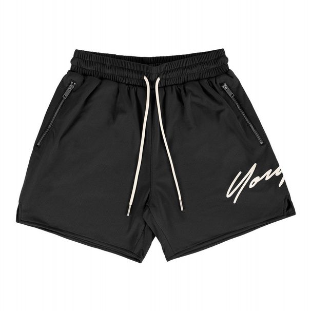 Men's clothing Mesh shorts Loose summer men's thin ice silk quick drying quarter pants_viptrois.com